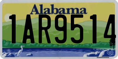 AL license plate 1AR9514
