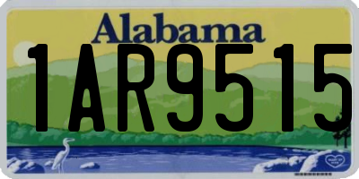AL license plate 1AR9515