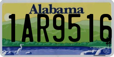 AL license plate 1AR9516