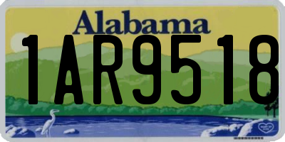 AL license plate 1AR9518