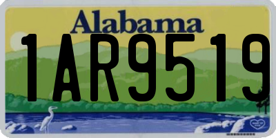 AL license plate 1AR9519