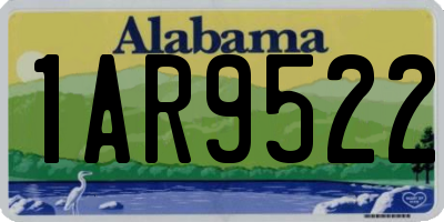 AL license plate 1AR9522