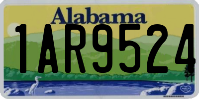 AL license plate 1AR9524