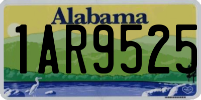 AL license plate 1AR9525
