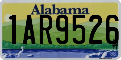 AL license plate 1AR9526