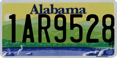 AL license plate 1AR9528