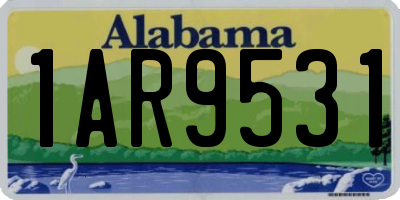 AL license plate 1AR9531