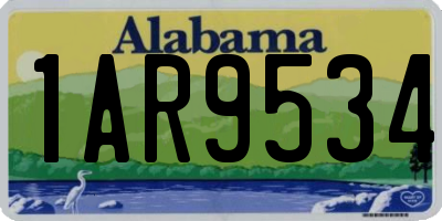 AL license plate 1AR9534