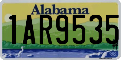 AL license plate 1AR9535