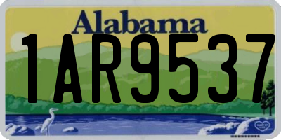 AL license plate 1AR9537