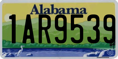 AL license plate 1AR9539