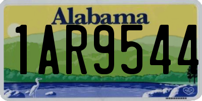 AL license plate 1AR9544
