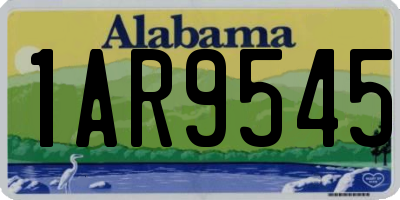 AL license plate 1AR9545