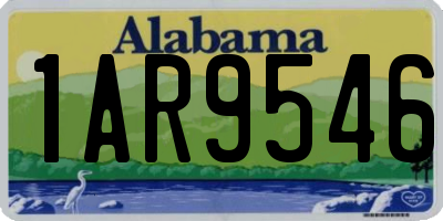 AL license plate 1AR9546