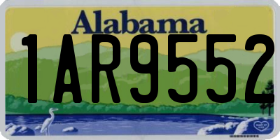 AL license plate 1AR9552