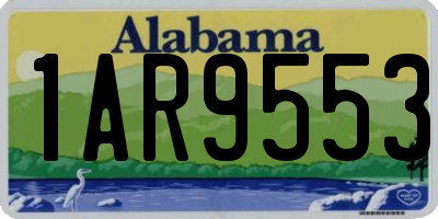 AL license plate 1AR9553
