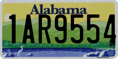 AL license plate 1AR9554