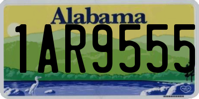 AL license plate 1AR9555