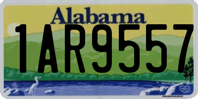AL license plate 1AR9557