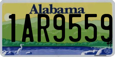 AL license plate 1AR9559