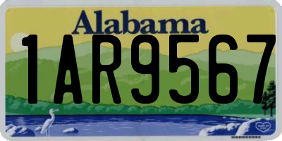 AL license plate 1AR9567