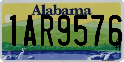 AL license plate 1AR9576