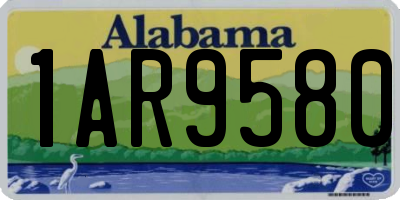 AL license plate 1AR9580