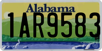 AL license plate 1AR9583