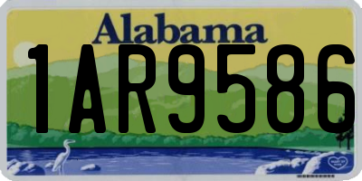 AL license plate 1AR9586