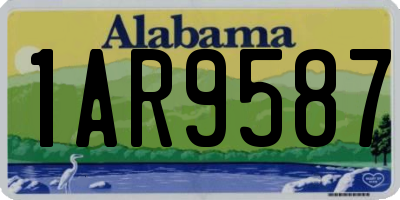 AL license plate 1AR9587