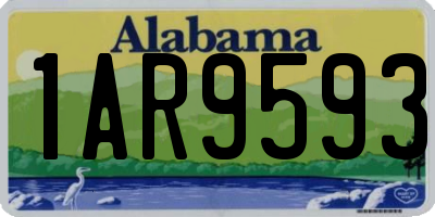 AL license plate 1AR9593