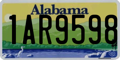 AL license plate 1AR9598