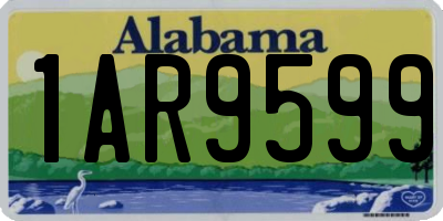 AL license plate 1AR9599