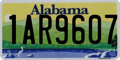 AL license plate 1AR9607