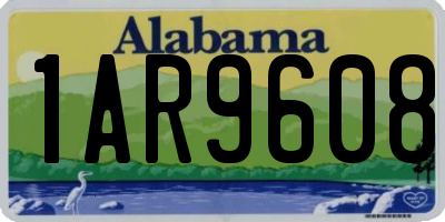 AL license plate 1AR9608
