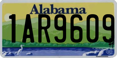 AL license plate 1AR9609