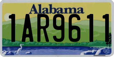 AL license plate 1AR9611