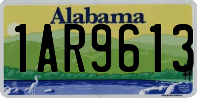 AL license plate 1AR9613