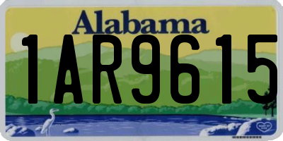 AL license plate 1AR9615