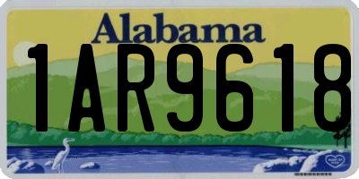 AL license plate 1AR9618