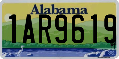 AL license plate 1AR9619