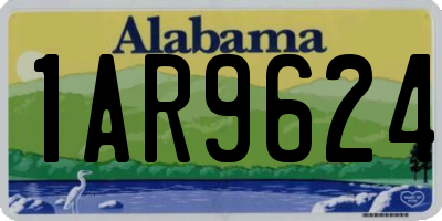 AL license plate 1AR9624