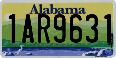 AL license plate 1AR9631