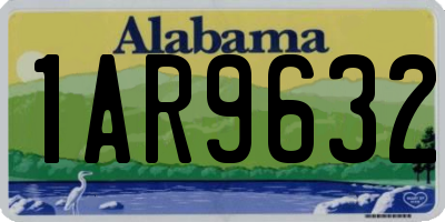 AL license plate 1AR9632