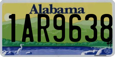AL license plate 1AR9638