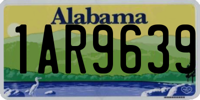 AL license plate 1AR9639