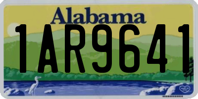 AL license plate 1AR9641