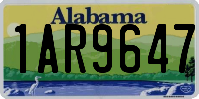 AL license plate 1AR9647