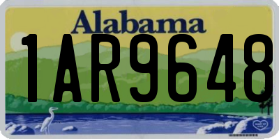 AL license plate 1AR9648