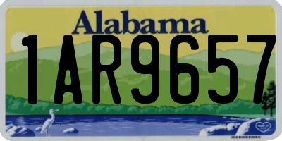 AL license plate 1AR9657